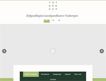 Tablet Screenshot of landgoedhoevevosbergen.nl